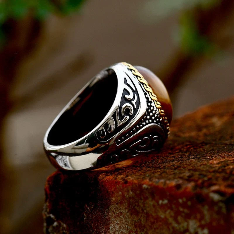 Herren-Punk-Opal-Ring