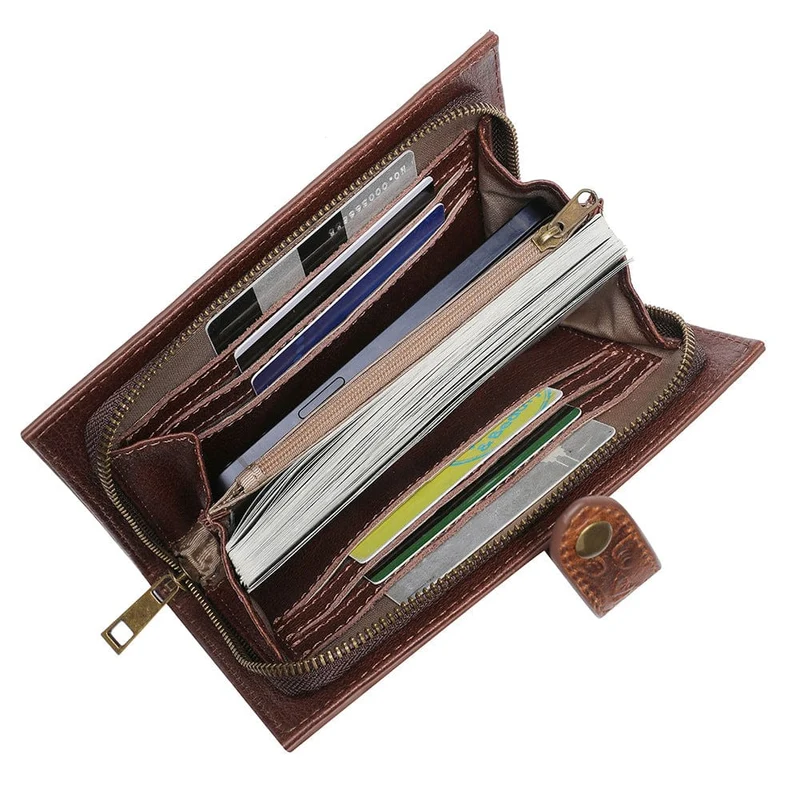 Unisex Steampunk Gear geprägte Brieftasche