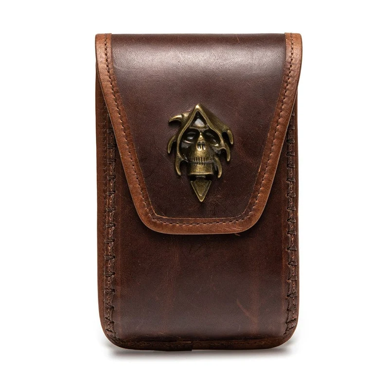 Mini-Tasche mit Steampunk-Schädelprägung für Damen
