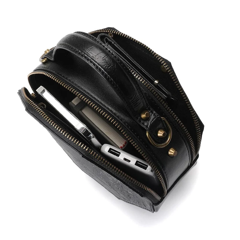 Steampunk Gear Clock Bag für Damen mit abnehmbaren Trägern