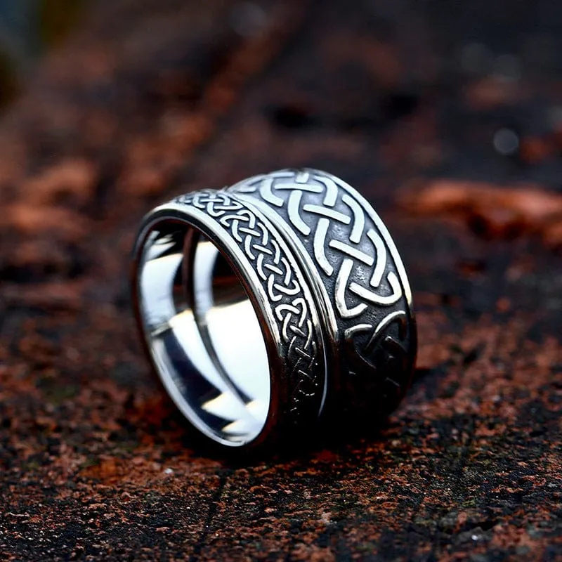 Keltischer Punk-Knotenring für Herren