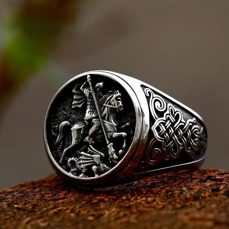 Herren-Punk-Ritter-Ring