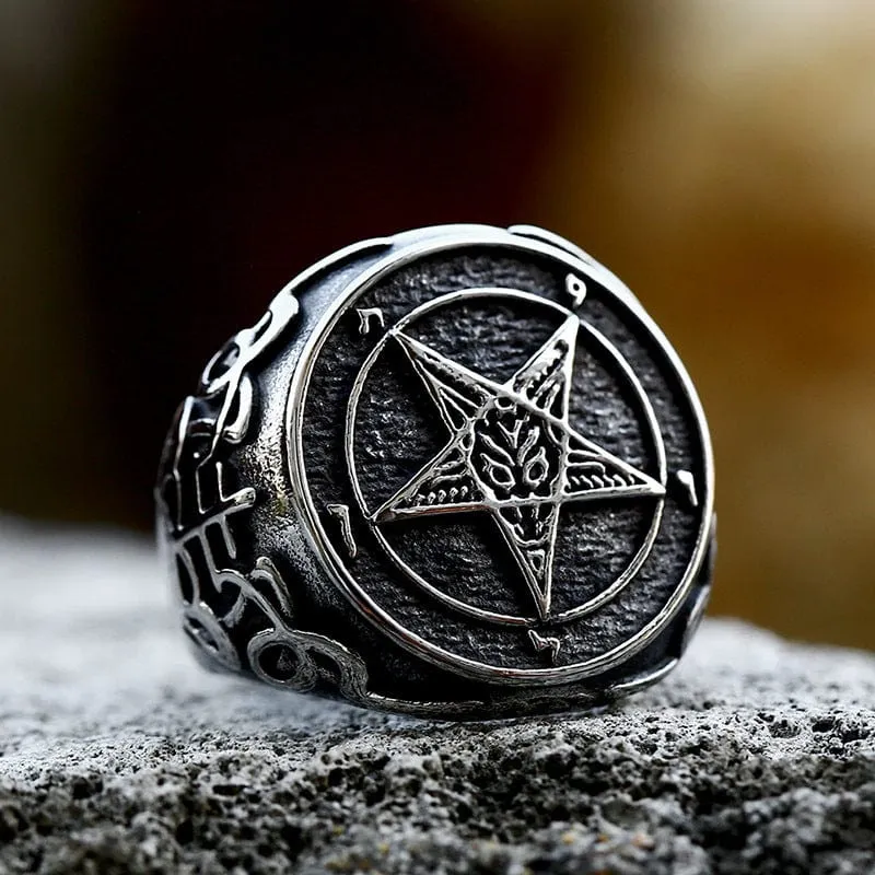 Punk-Star-Ring für Herren