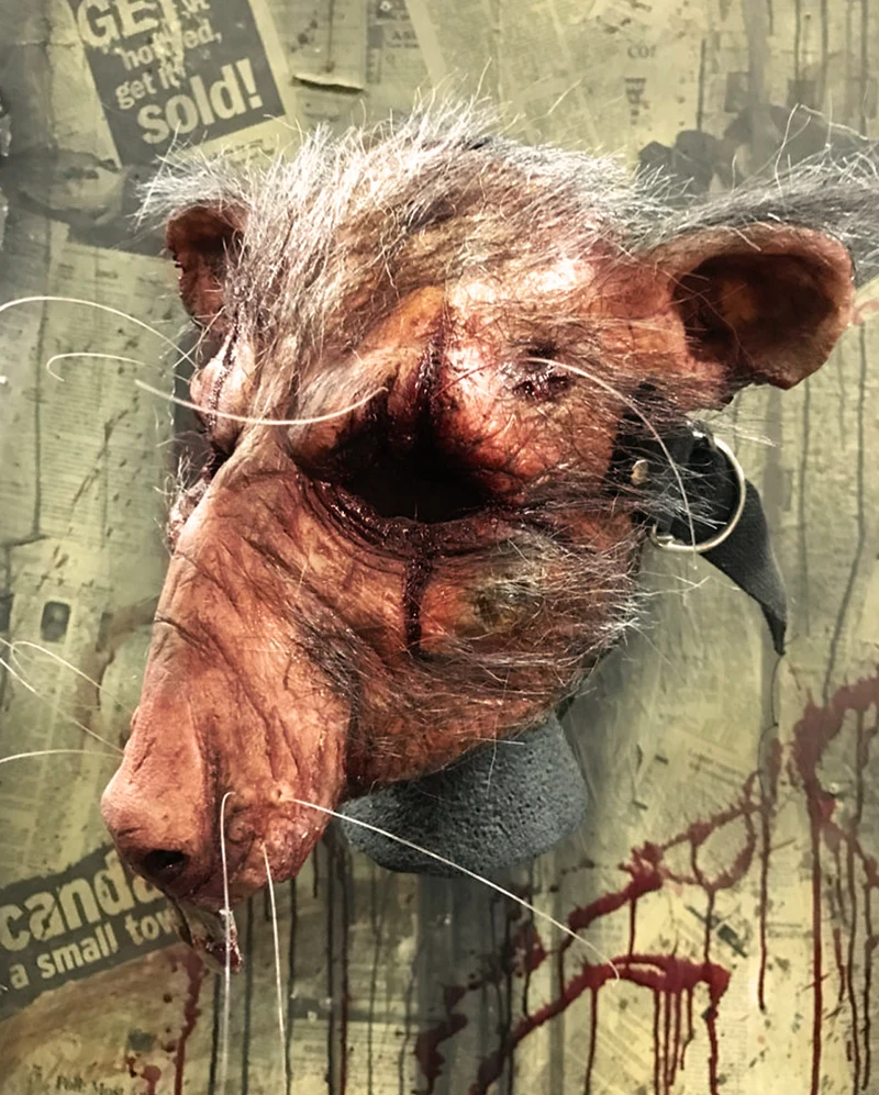 Blutige Typhus Kanalratten Maske