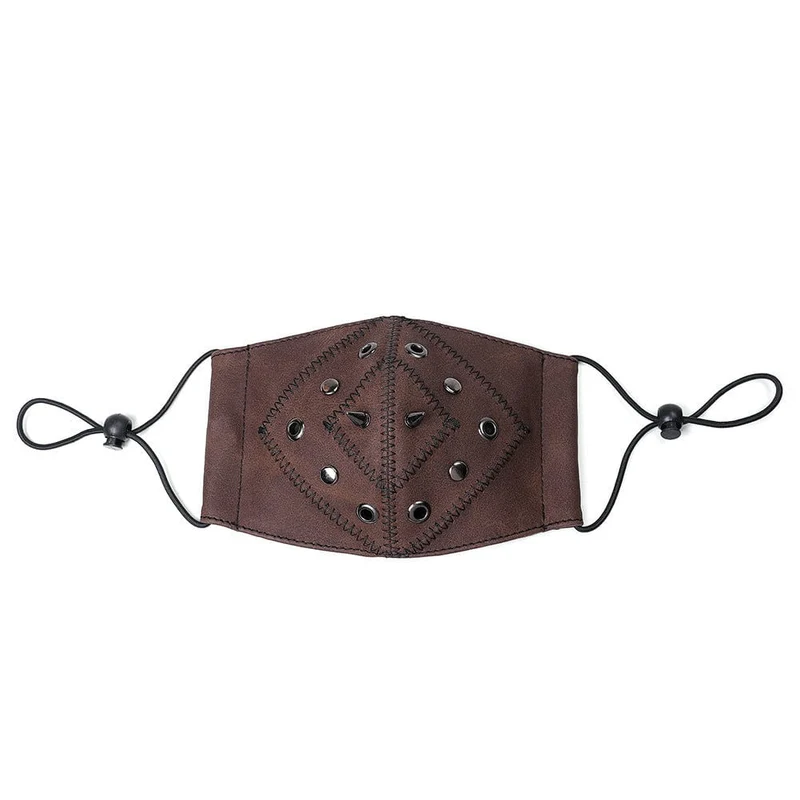 Unisex Steampunk Nieten genagelte Stichmaske