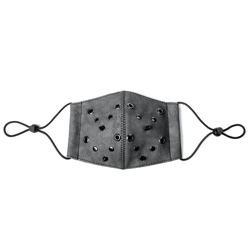 Unisex Steampunk Nieten genagelte Maske