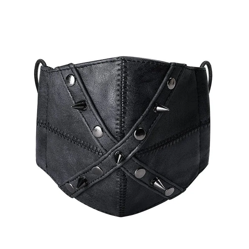 Unisex Steampunk Nieten Spleißmaske