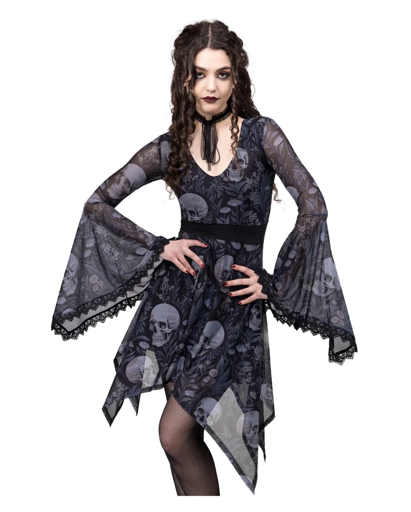 Death's Head Skater Kleid KILLSTAR