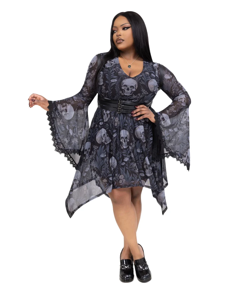 Death's Head Skater Kleid KILLSTAR