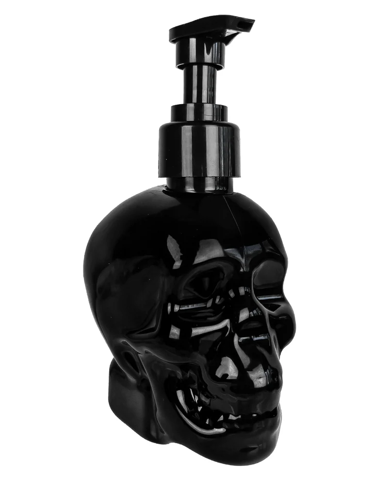 Schwarzer Totenkopf mit Handseife 300ml
