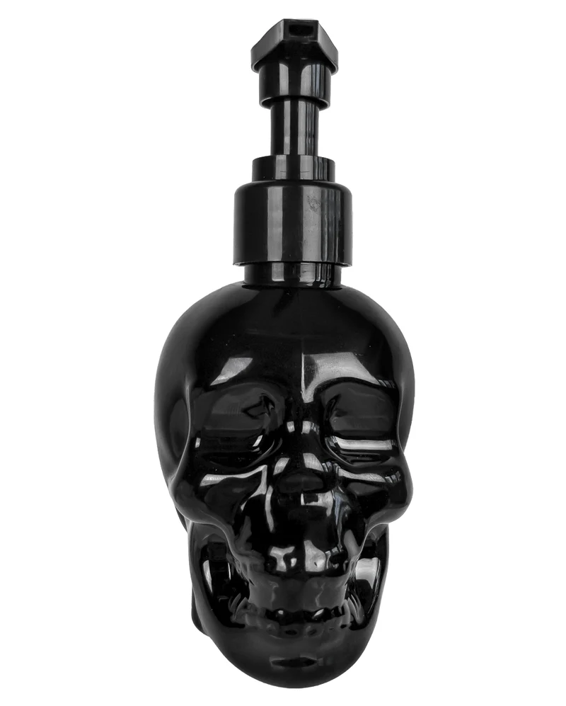 Schwarzer Totenkopf mit Handseife 300ml