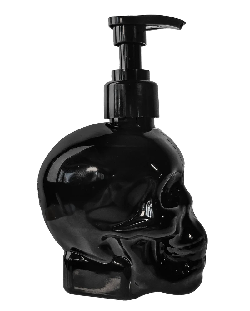 Schwarzer Totenkopf mit Handseife 300ml