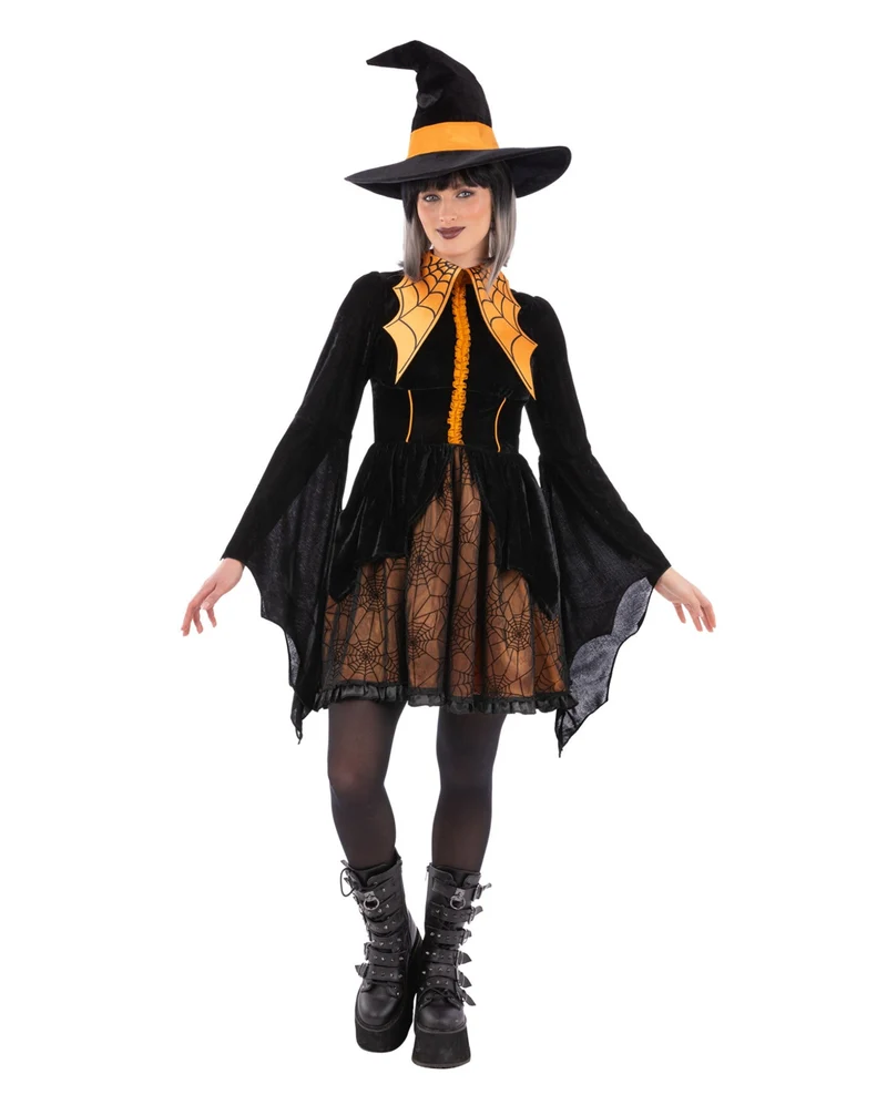 Spinnen Hexe Cosplay Kostüm für Damen