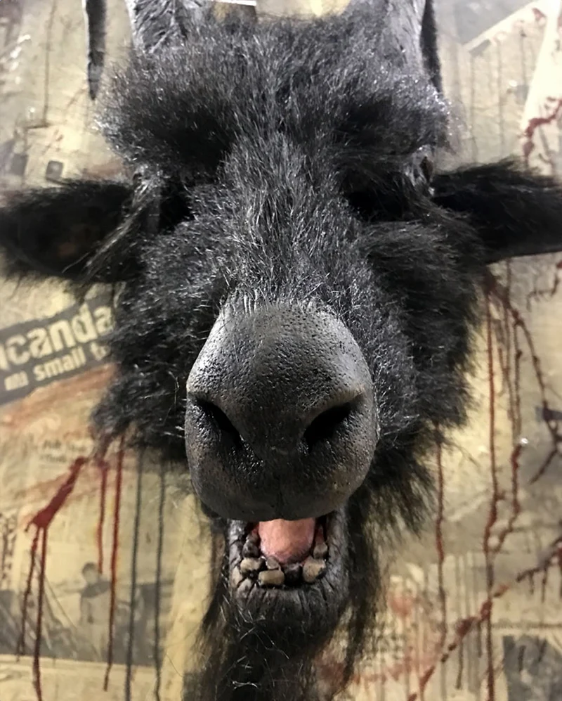 Baphomaniac Billy Goat Maske mit Hörner