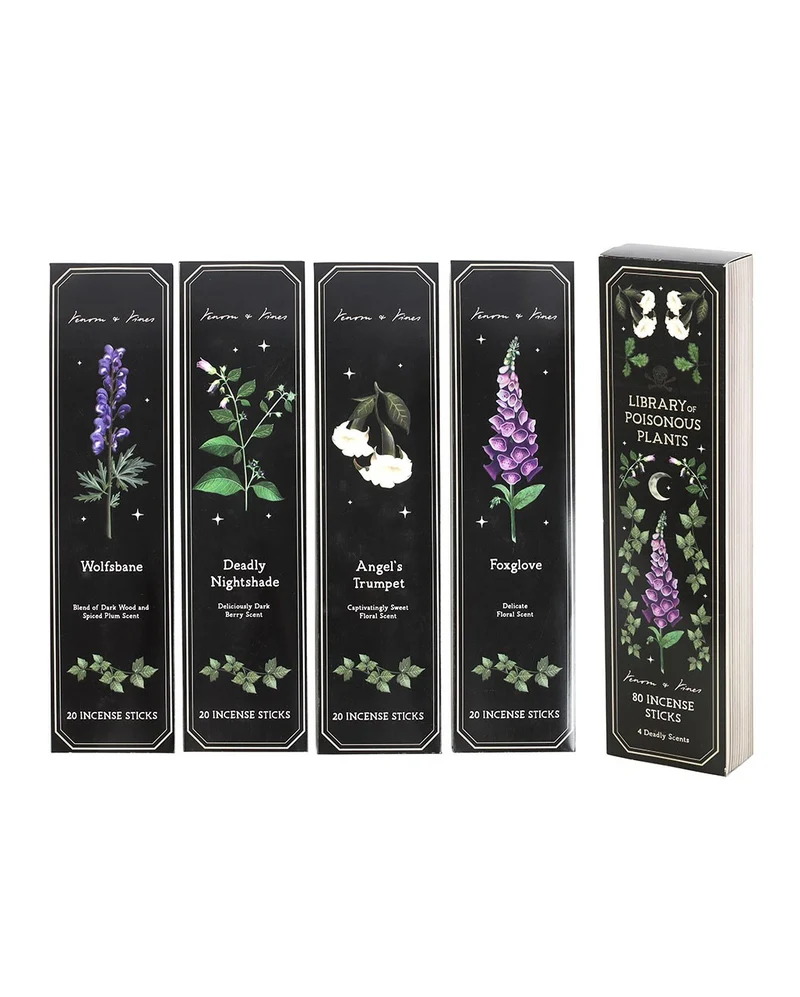 4 Sorten „Giftpflanzen" Räucherstäbchen 80 St.