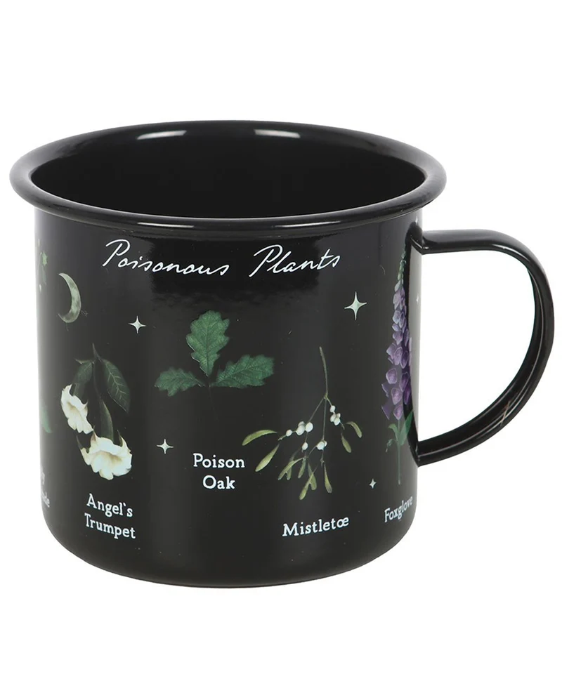 Gothic Tasse mit Giftpflanzen als Motiv