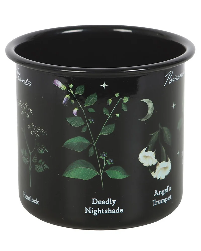 Gothic Tasse mit Giftpflanzen als Motiv