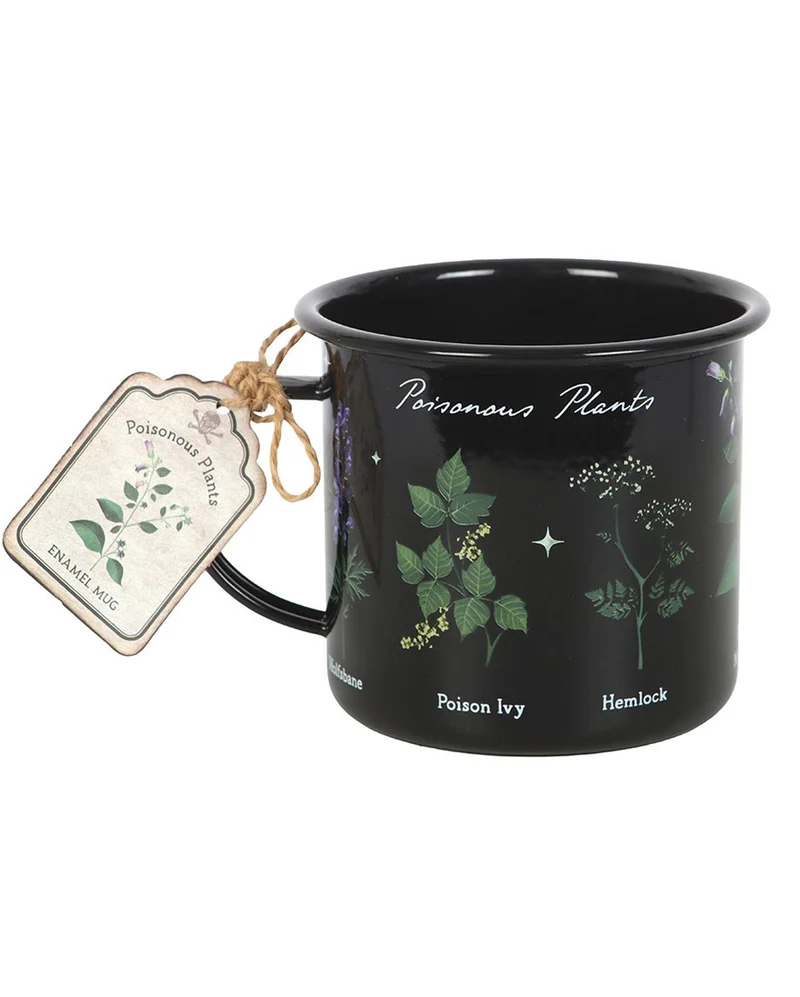 Gothic Tasse mit Giftpflanzen als Motiv