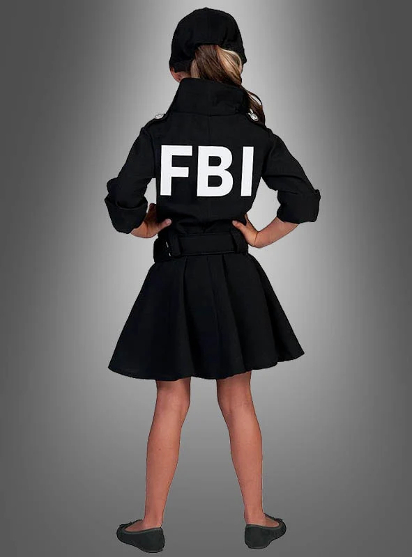 FBI Uniform Kleid für Mädchen