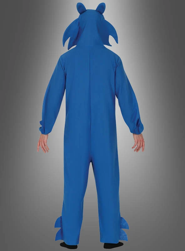 Blauer Videogame Igel Overall für Erwachsene