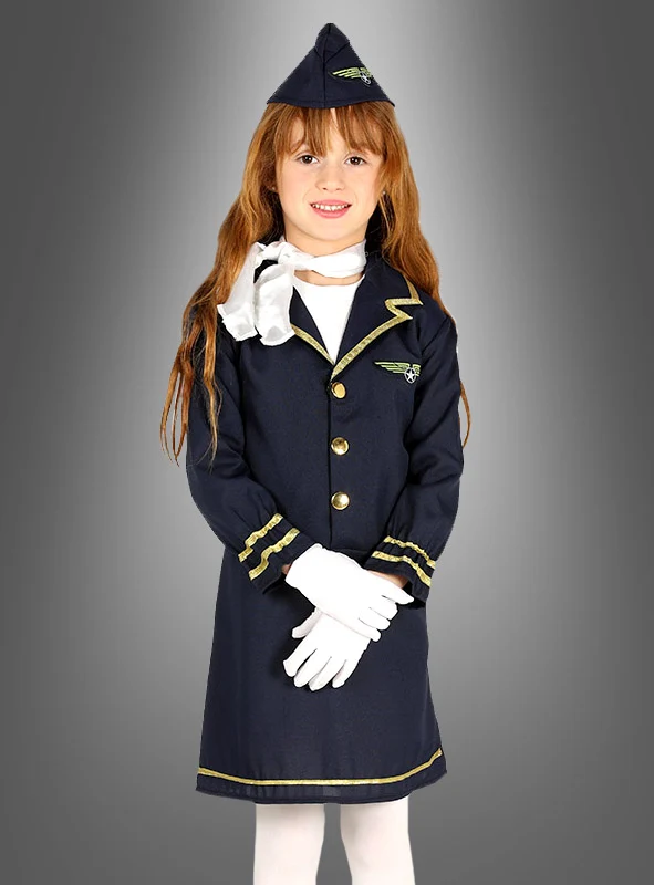 Stewardess Kinderkostüm
