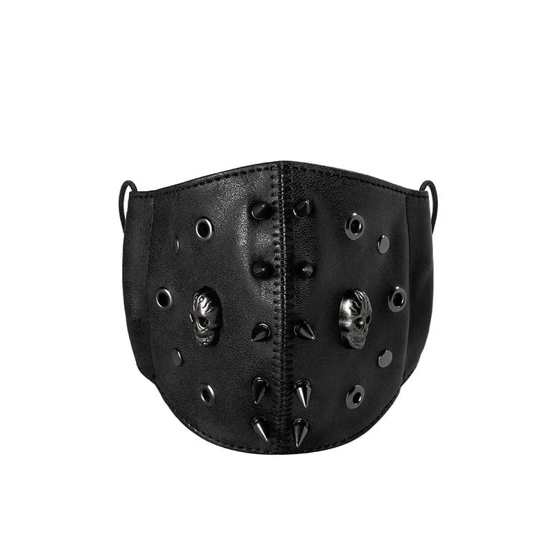 Unisex-Steampunk-Schädel-Nieten-Maske