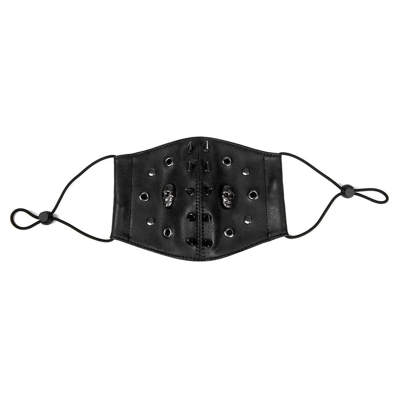 Unisex-Steampunk-Schädel-Nieten-Maske