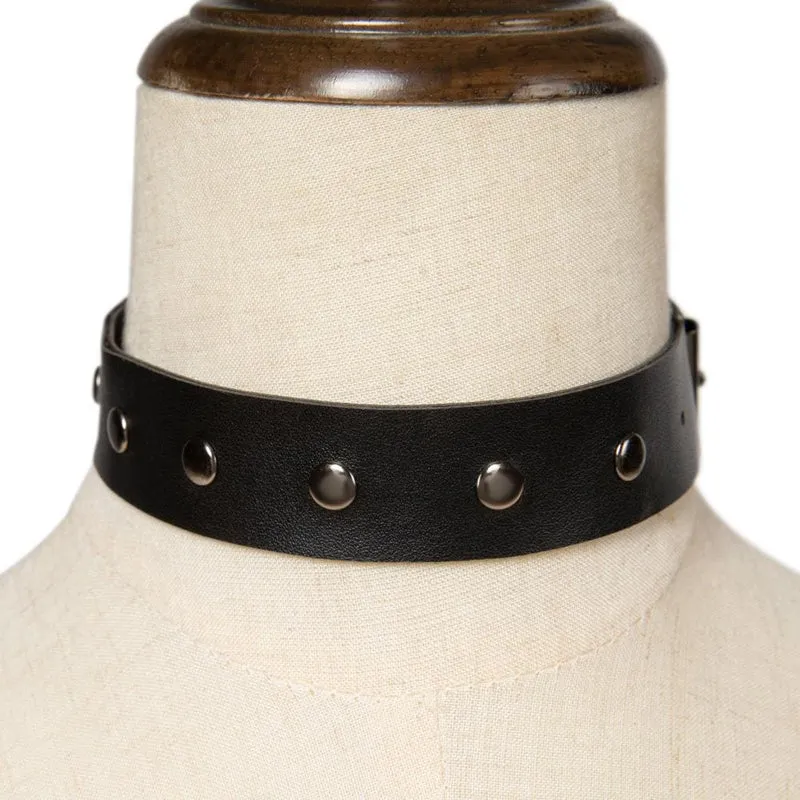 Damen Steampunk Nagelschnalle Choker
