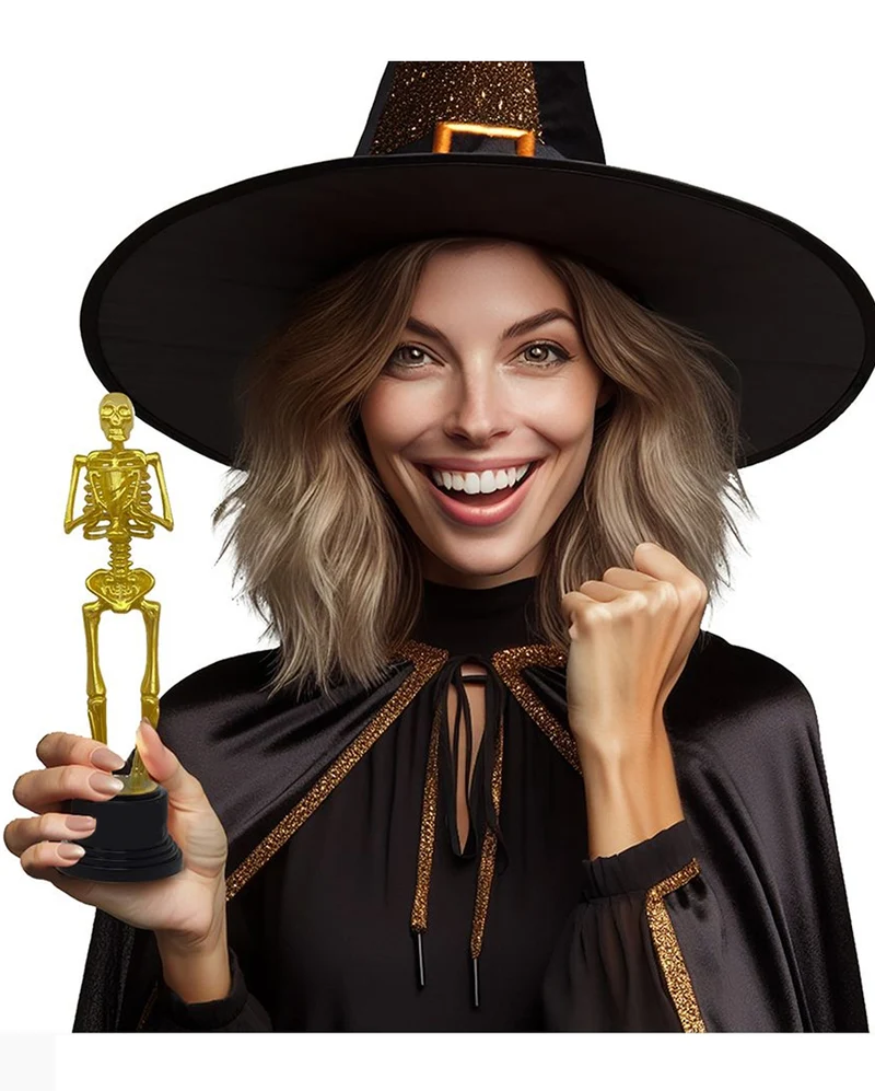 Halloween Trophäe Skelett 22cm