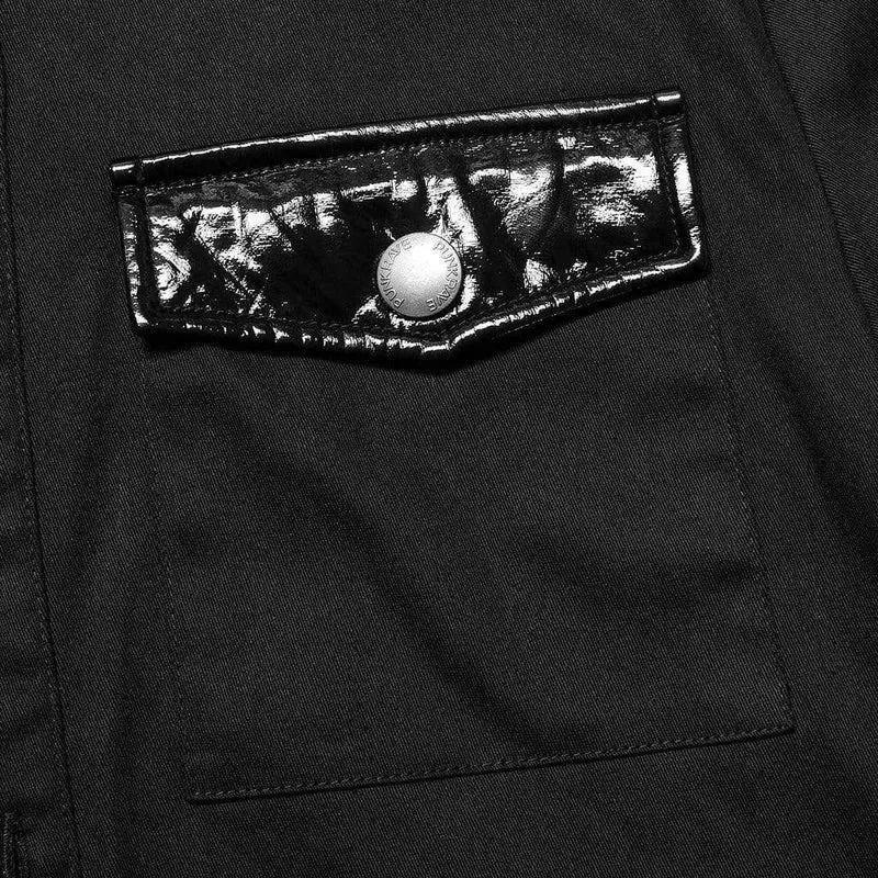 Herren Punk Rivet Splice Netzhemd