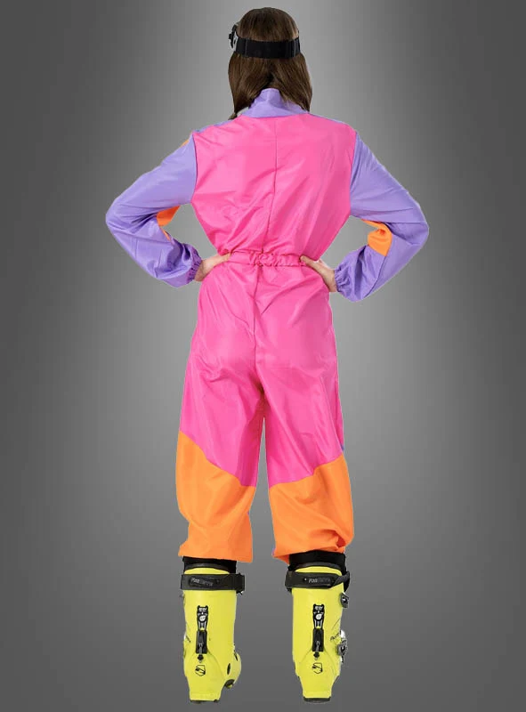 Cooler Skianzug 80er Design pink