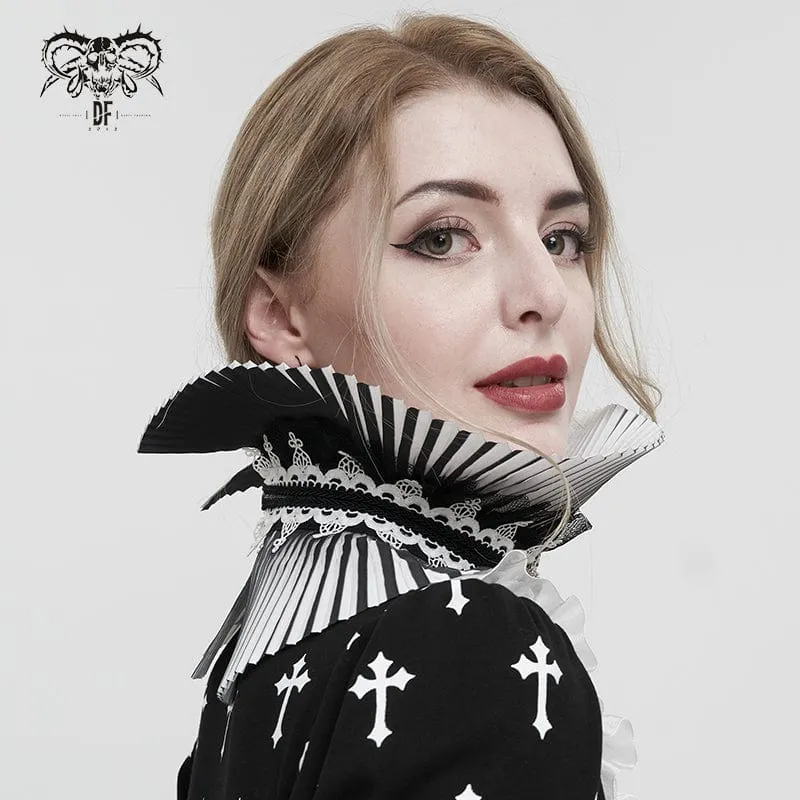 Gothic Double Color wulstige Halsbekleidung für Frauen