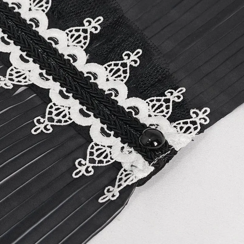 Gothic Double Color wulstige Halsbekleidung für Frauen