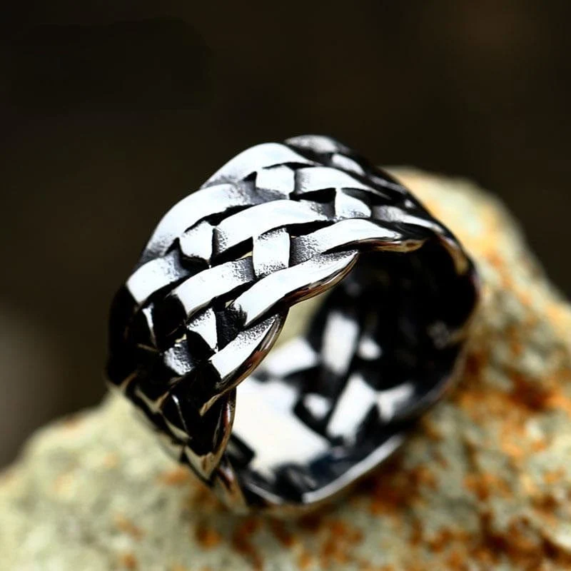 Keltischer Punk-Knotenring für Herren