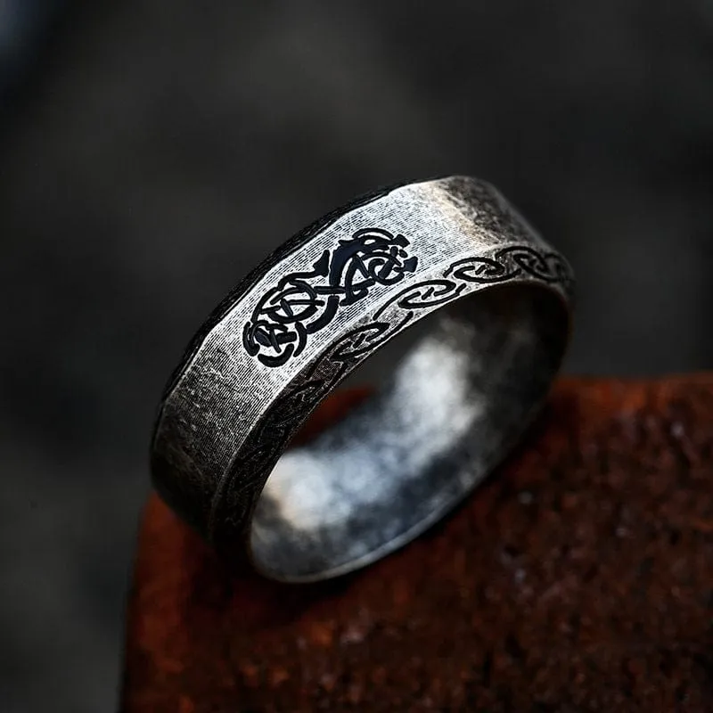 Herrenring mit Punkrune-Gravur