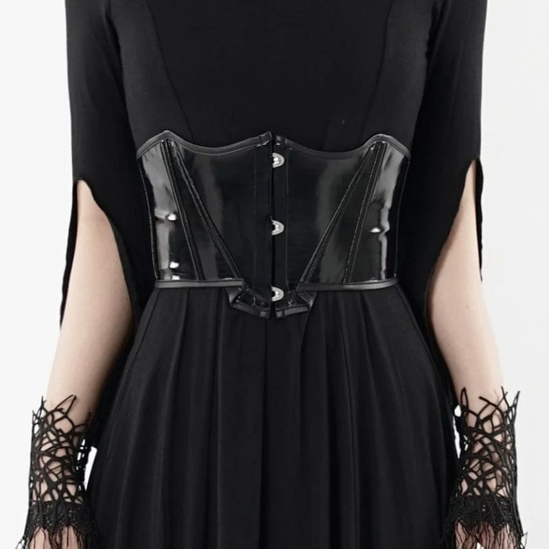 Punk-Riemchen-Lackledergürtel für Damen