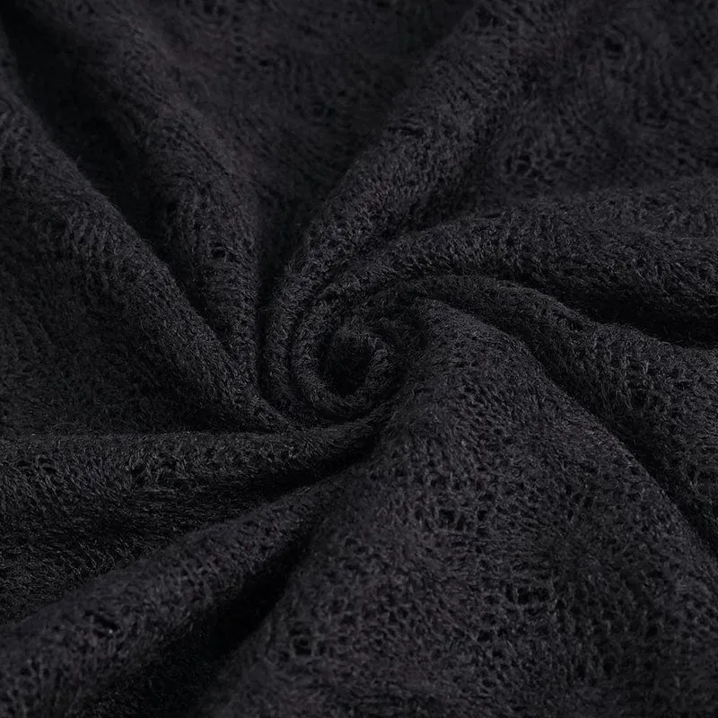 Kurzer Pullover mit Punk-Nähten und Reißverschluss für Damen