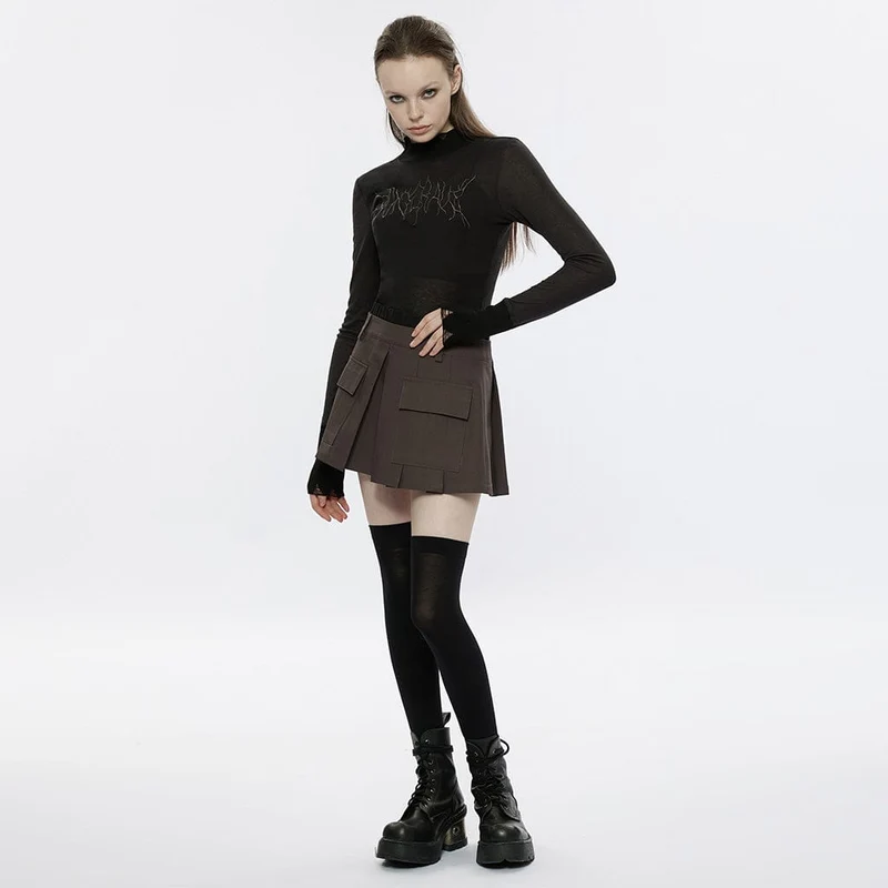Grunge zerrissenes Batikhemd für Damen