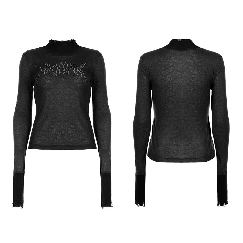 Grunge zerrissenes Batikhemd für Damen