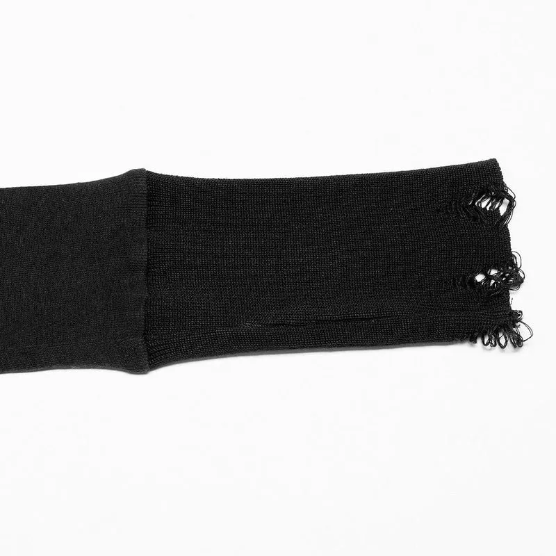 Grunge zerrissenes Batikhemd für Damen