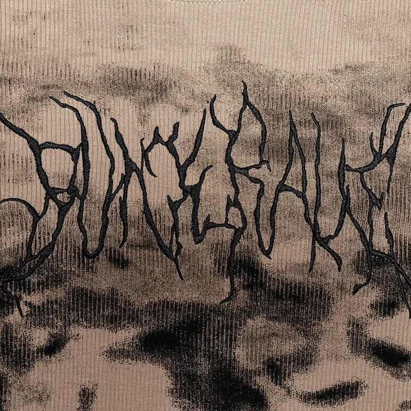 Grunge zerrissenes Batikhemd für Damen