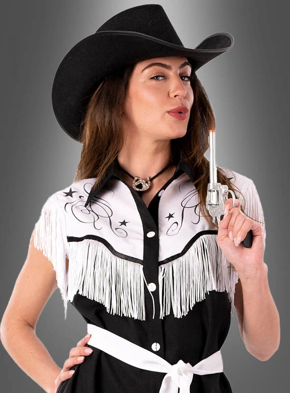 Western Cowboy Damen Kleid mit Fransen