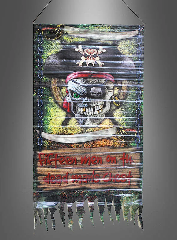 Farbiges Piratenbanner 120x55cm