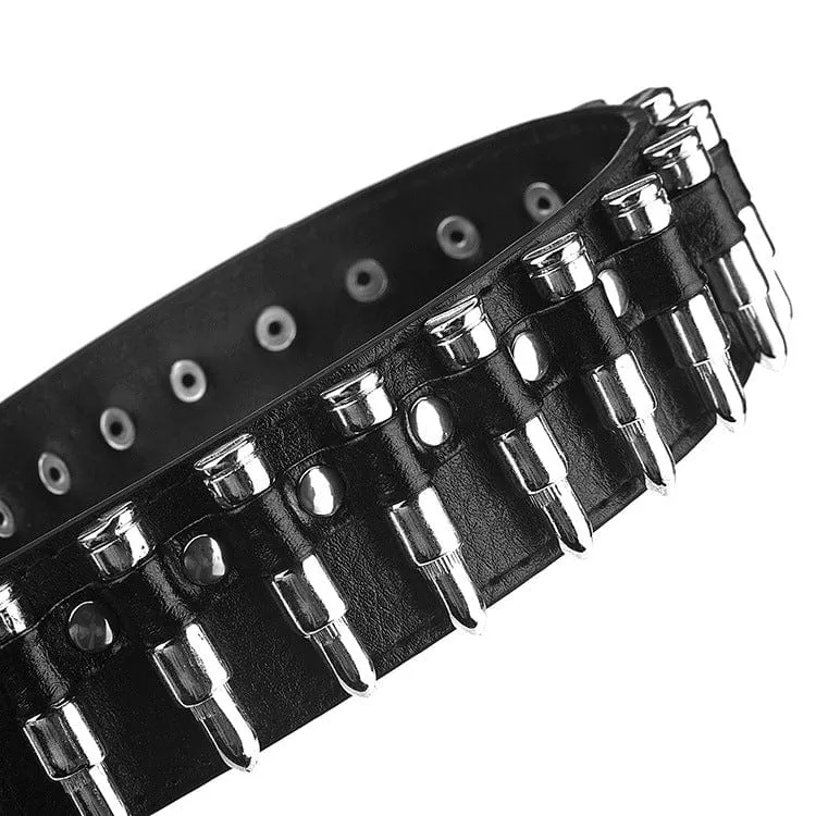 Punk Bullets Kunstledergürtel für Herren