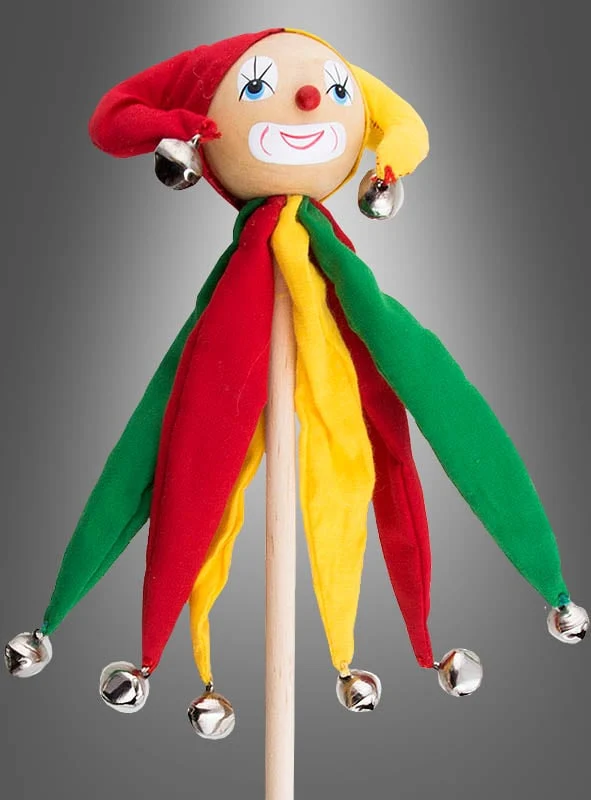 Hofnarr Stab 60cm mit Schellen