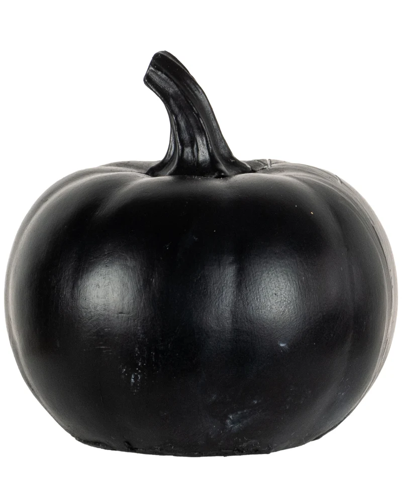 Schwarzer Pumpkin mit Herzförmigen Spinnennetz 10cm