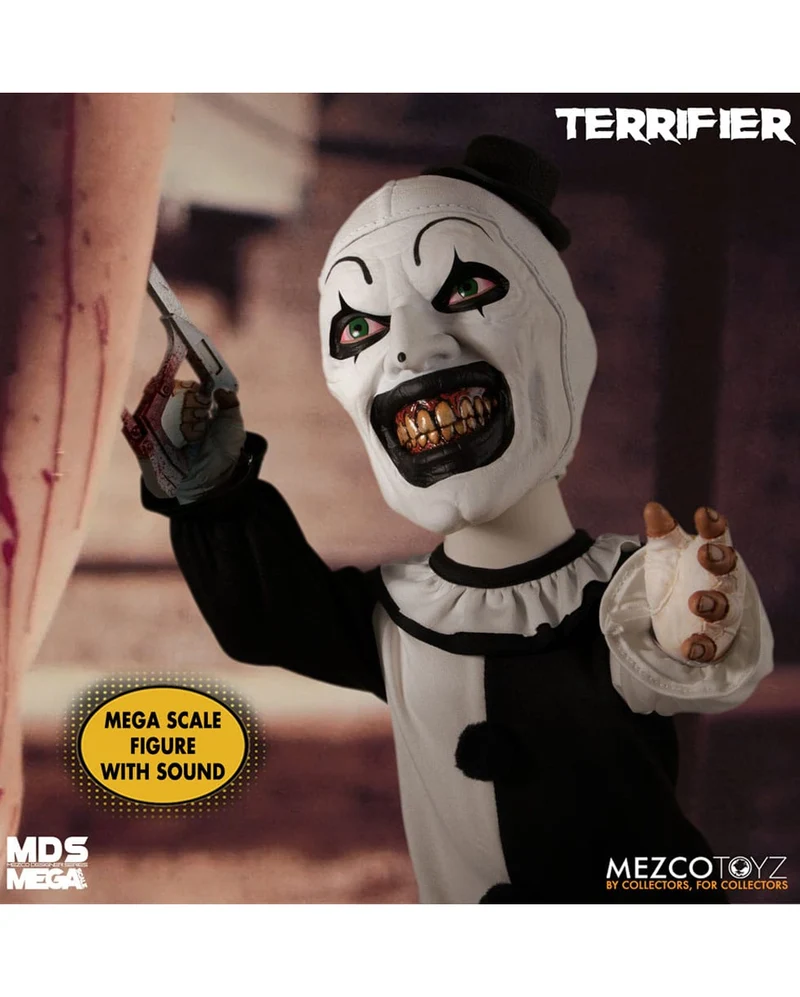 Terrifier MDS Mega Scale Puppe Art the Clown mit Sound 38cm