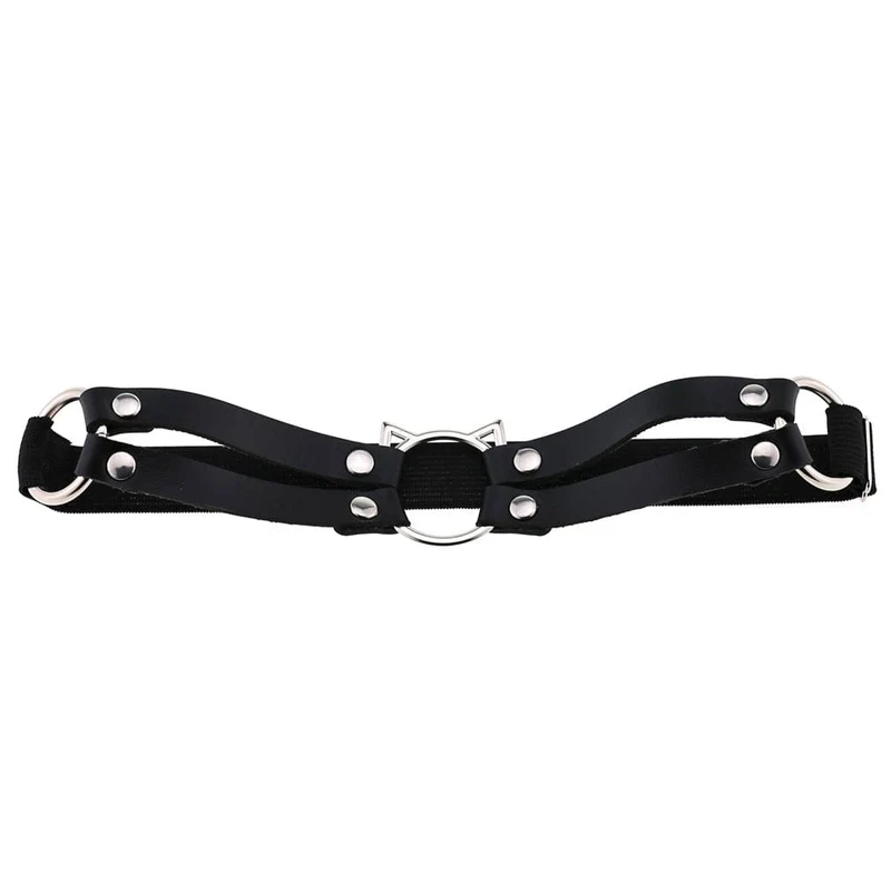 Damen Punk Cat Bistratal Strumpfband