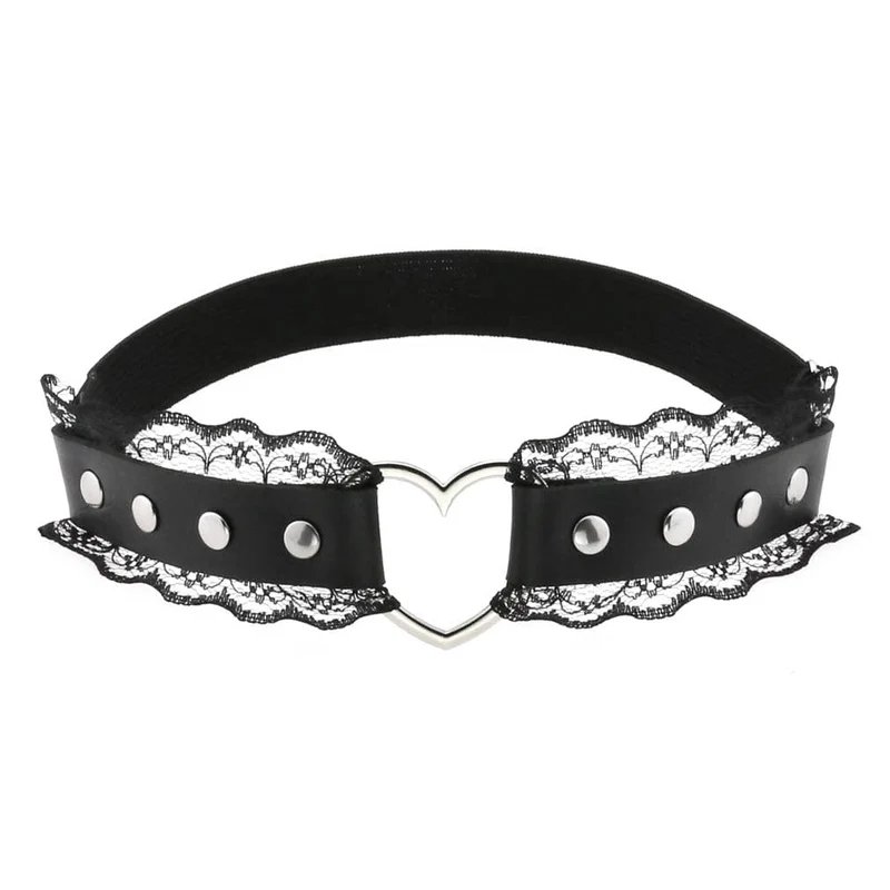 Strumpfband mit Punk-Spitze für Damen