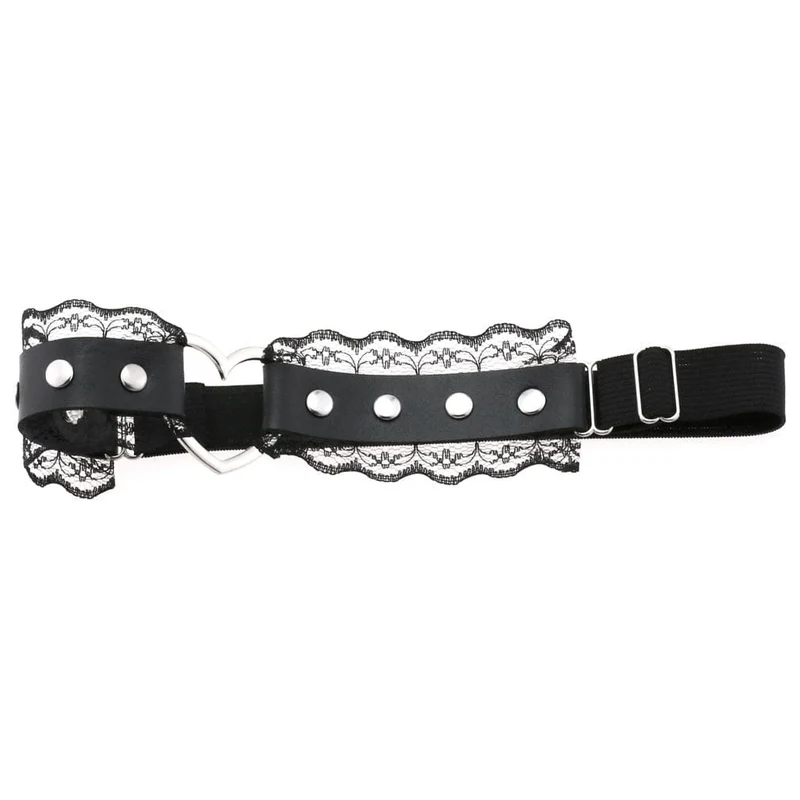 Strumpfband mit Punk-Spitze für Damen